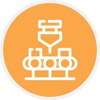 Conveyor Belt Creative Icon Design vector
