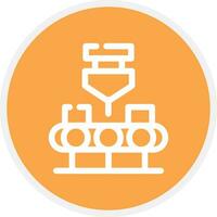 Conveyor Belt Creative Icon Design vector