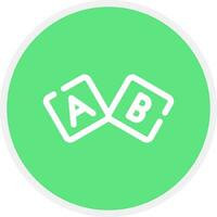 Abc Block Creative Icon Design vector