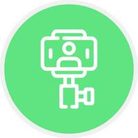 diseño de icono creativo de selfie stick vector