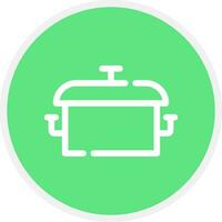 Cooking Pot Creative Icon Design vector