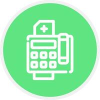 Fax Machine Creative Icon Design vector