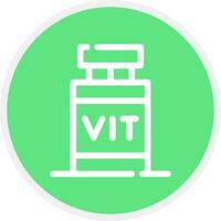 diseño de icono creativo de vitamina vector