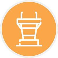 Podium Creative Icon Design vector