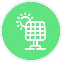 Solar Panel Creative Icon Design vector