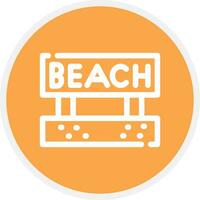 Beach Creative Icon Design vector