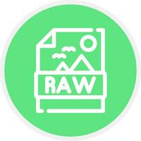 Raw Creative Icon Design vector