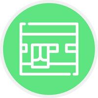 Kaaba Creative Icon Design vector