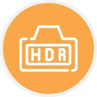 Hdr Creative Icon Design vector