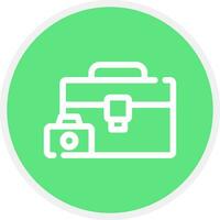 Camera Bag Creative Icon Design vector