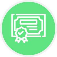 Certification Creative Icon Design vector