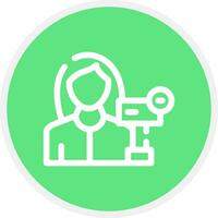 Woman Creative Icon Design vector