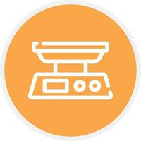 Food Scale Creative Icon Design vector