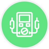 Voltmeter Creative Icon Design vector