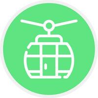 Cable Car Creative Icon Design vector