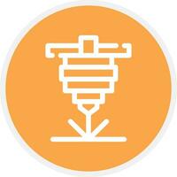 Laser Cutting Creative Icon Design vector