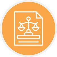 Justice Creative Icon Design vector