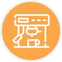 Coffee Machine Creative Icon Design vector