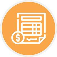 Invoice Creative Icon Design vector