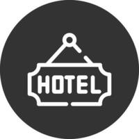 diseño de icono creativo de hotel vector