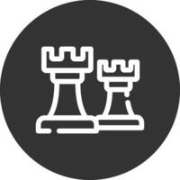 Chess Towers Creative Icon Design vector