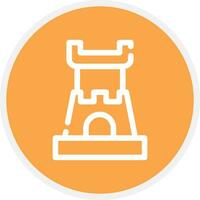 Castle Creative Icon Design vector
