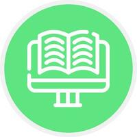 Online Learning Creative Icon Design vector