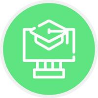 Online Courses Creative Icon Design vector