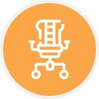 Gaming Chair Creative Icon Design vector