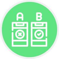 AB Testing Creative Icon Design vector