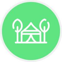 Tent Creative Icon Design vector