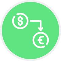 Currency Exchange Creative Icon Design vector