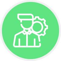 Employee Management Creative Icon Design vector