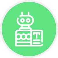 Bots Copywriting Creative Icon Design vector