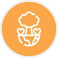 Save Planet Creative Icon Design vector