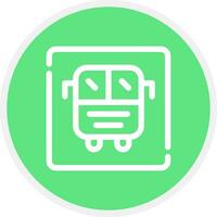 Bus Display Creative Icon Design vector