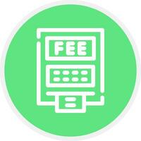 ATM Fees Creative Icon Design vector