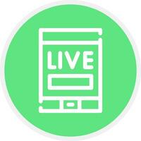 Live Stream Creative Icon Design vector