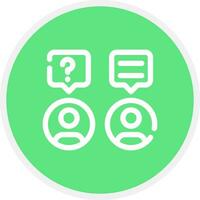 Discussion Creative Icon Design vector