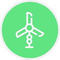 Wind Turbine Creative Icon Design vector