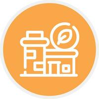 Eco Factory Creative Icon Design vector