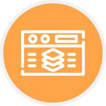 Full Stack Developer Creative Icon Design vector