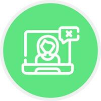 Wrong User Creative Icon Design vector