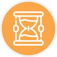 diseño de icono creativo de reloj de arena vector