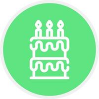 Birthday Cake Creative Icon Design vector