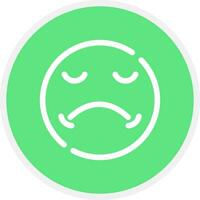 Sad Creative Icon Design vector