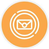 Circle Envelope Creative Icon Design vector