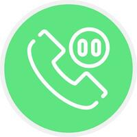Phone Pause Creative Icon Design vector