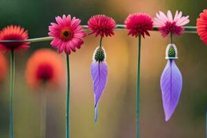 foto fondo de pantalla el cielo, flores, el sol, flores, el flores, el flores, el. generado por ai