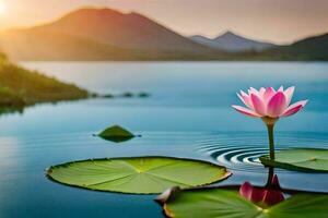 the lotus flower is a symbol of enlightenment and the power of the mind. AI-Generated photo